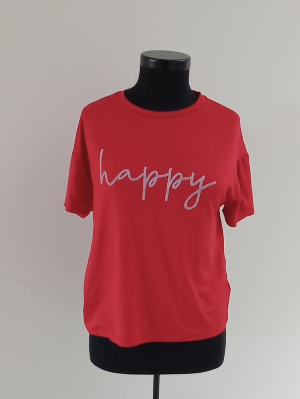 Happy Script Short Sleeve Tee - Red